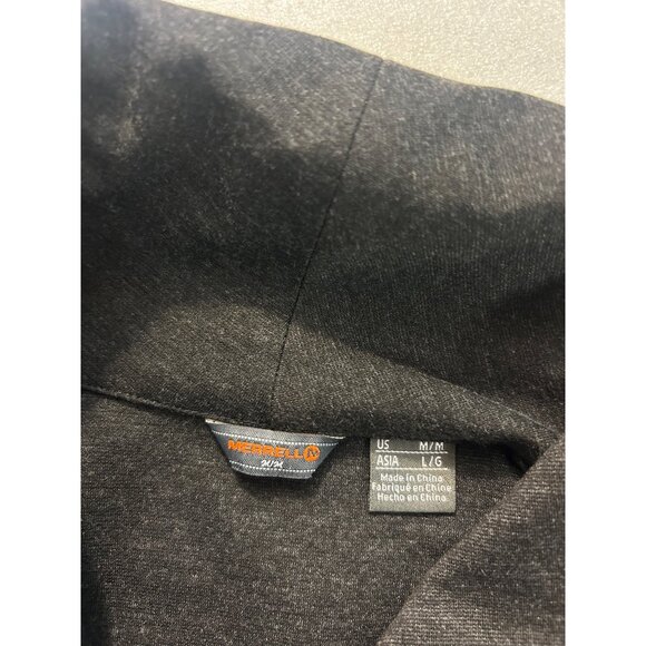 Merrell Dark Gray Cowl Neck Long-Sleeve Tunic Fall Dress With Pockets Large - Picture 4 of 4